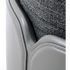 Teti elegant upholstered pouf by Giorgetti with lacquered or leather-wrapped base | Casa Design Group