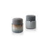 Teti elegant upholstered pouf by Giorgetti with lacquered or leather-wrapped base | Casa Design Group