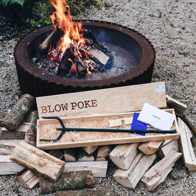 The Blow Poke Forged Steel Fireplace Tool by Wünder | Casa Design Group