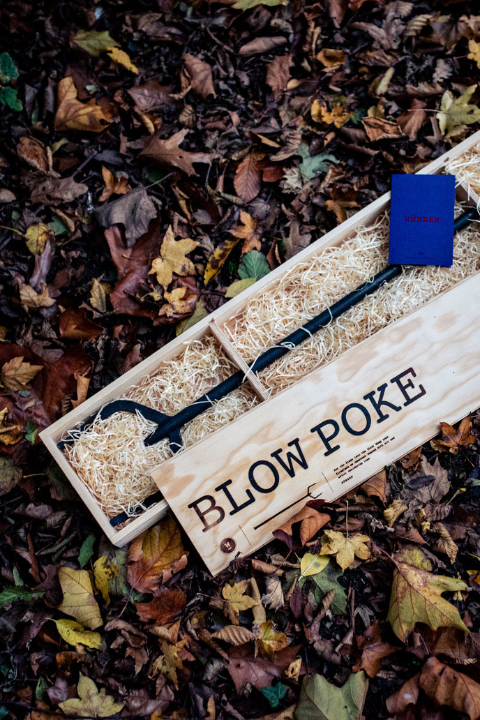 The Blow Poke Forged Steel Fireplace Tool by Wünder | Casa Design Group