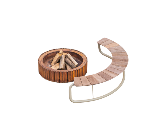 The Bow Curved Outdoor Bench by Wünder | Casa Design Group