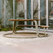 The Circle Round Outdoor Picnic Table with Integrated Benches by Wünder | Casa Design Group
