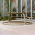 The Circle Round Outdoor Picnic Table with Integrated Benches by Wünder | Casa Design Group