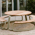 The Circle Round Outdoor Picnic Table with Integrated Benches by Wünder | Casa Design Group