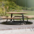The Circle Round Outdoor Picnic Table with Integrated Benches by Wünder | Casa Design Group