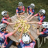 The Circle Round Outdoor Picnic Table with Integrated Benches by Wünder | Casa Design Group