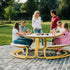 The Circle Round Outdoor Picnic Table with Integrated Benches by Wünder | Casa Design Group