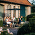 The Circle Round Outdoor Picnic Table with Integrated Benches by Wünder | Casa Design Group