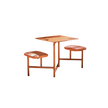 The Duo Outdoor Picnic Table with Integrated Seating for Two by Wünder | Casa Design Group