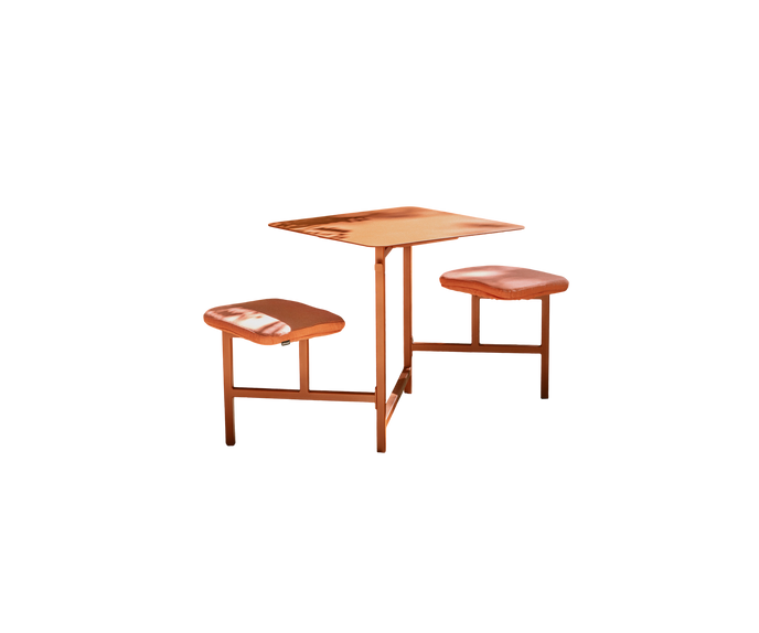 The Duo Outdoor Picnic Table with Integrated Seating for Two by Wünder | Casa Design Group