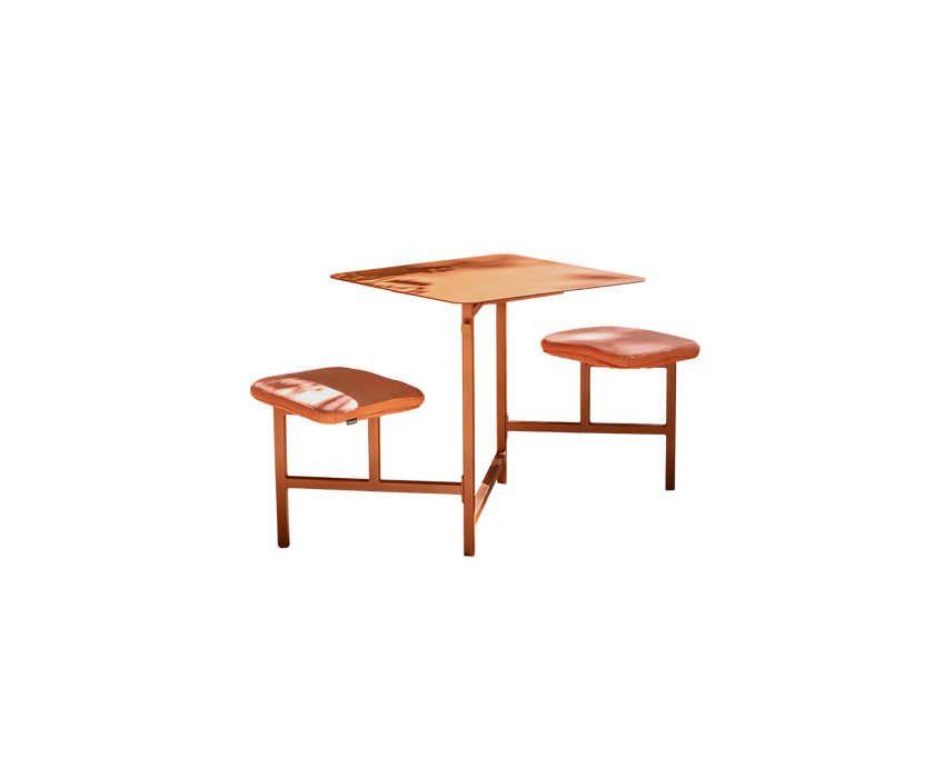 The Duo Outdoor Picnic Table with Integrated Seating for Two by Wünder | Casa Design Group