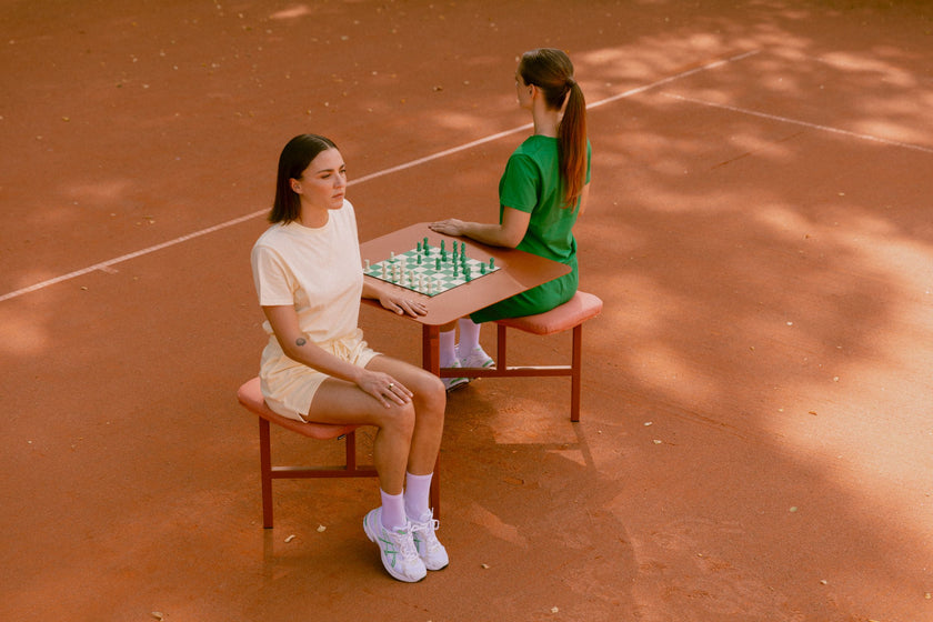 The Duo Outdoor Picnic Table with Integrated Seating for Two by Wünder | Casa Design Group