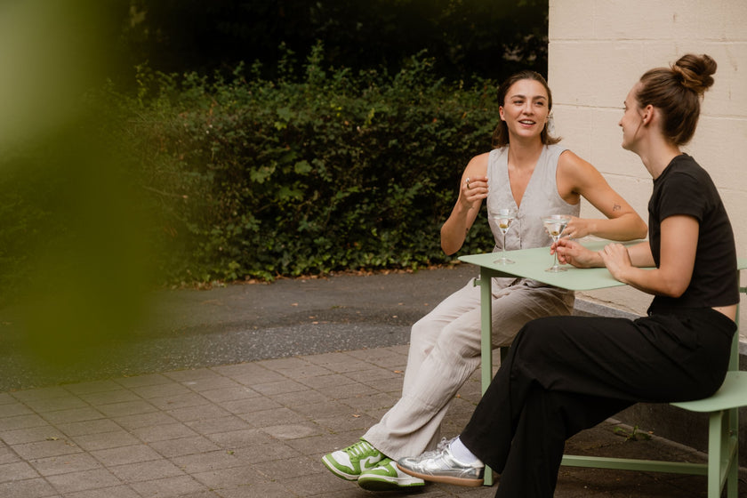 The Duo Outdoor Picnic Table with Integrated Seating for Two by Wünder | Casa Design Group
