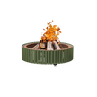 The Ring Outdoor Fire Bowl in Corten Steel by Wünder | Casa Design Group