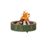 The Ring Outdoor Fire Bowl in Corten Steel by Wünder | Casa Design Group