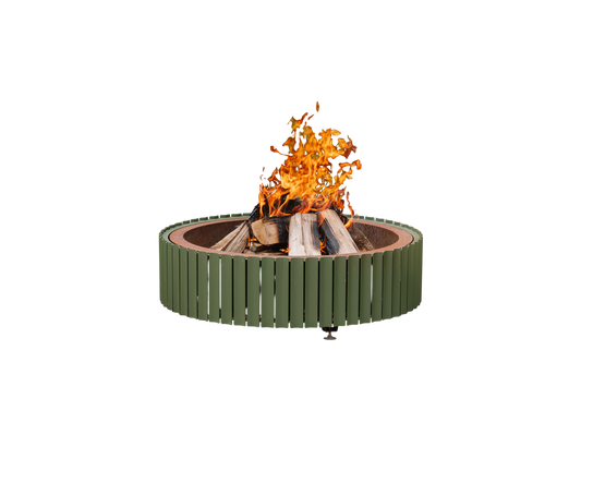 The Ring Outdoor Fire Bowl in Corten Steel by Wünder | Casa Design Group