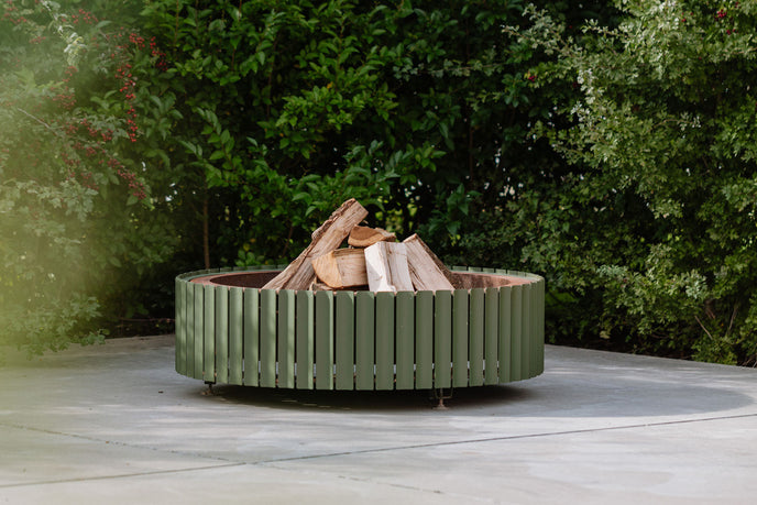 The Ring Outdoor Fire Bowl in Corten Steel by Wünder | Casa Design Group