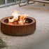 The Ring Outdoor Fire Bowl in Corten Steel by Wünder | Casa Design Group