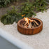 The Ring Outdoor Fire Bowl in Corten Steel by Wünder | Casa Design Group