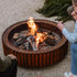 The Ring Outdoor Fire Bowl in Corten Steel by Wünder | Casa Design Group