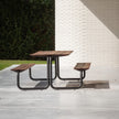 The Table Outdoor Picnic Table with Integrated Benches by Wünder | Casa Design Group