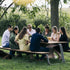 The Table Outdoor Picnic Table with Integrated Benches by Wünder | Casa Design Group