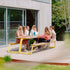 The Table Outdoor Picnic Table with Integrated Benches by Wünder | Casa Design Group