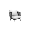 Modern Thea 001 Lounge Chair by RODA with Aluminium Frame for Comfortable Outdoor Seating | Casa Design Group