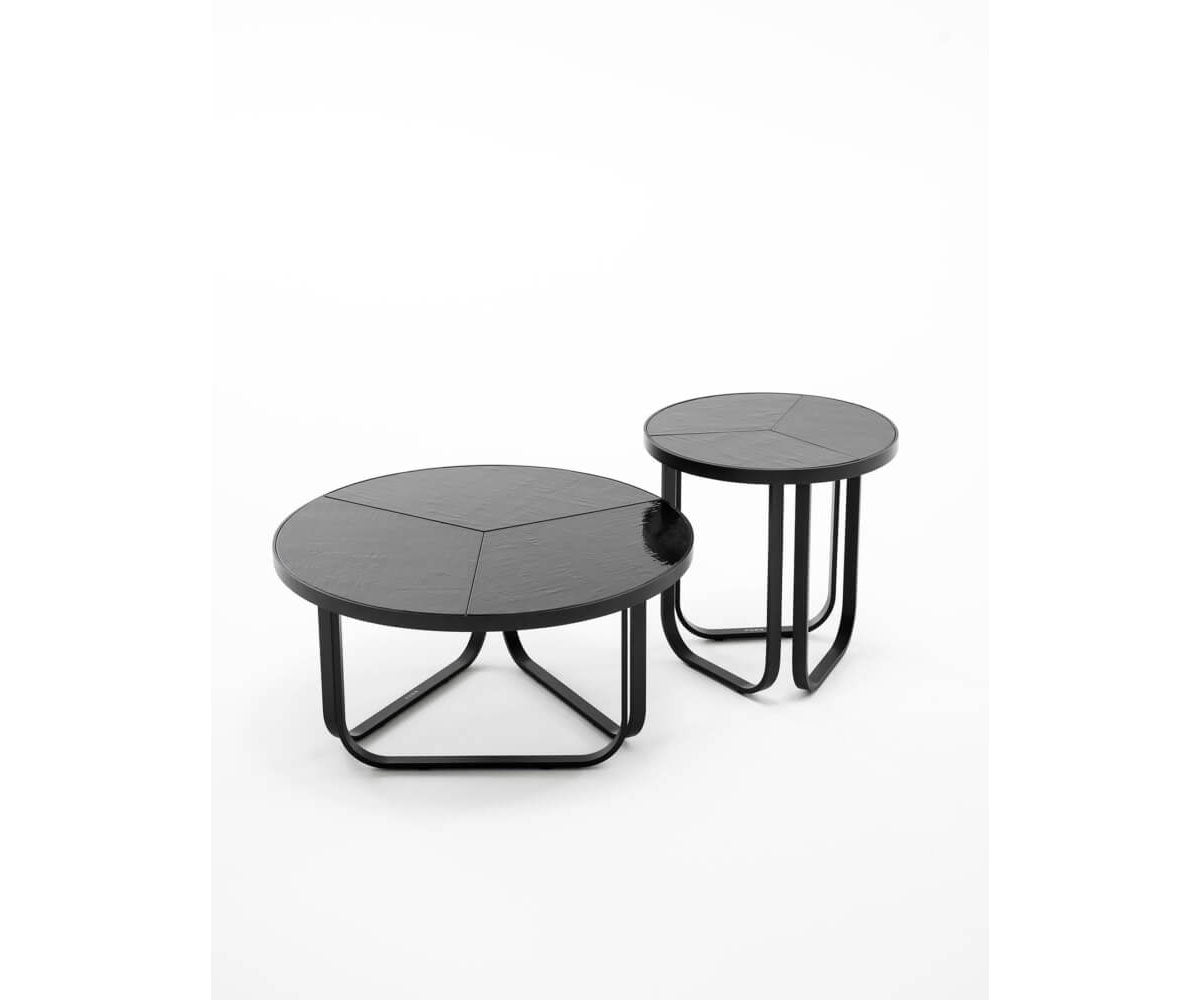 Contemporary Thea 008 Side Table by Roda with Stoneware Top and Durable Aluminium Frame | Casa Design Group