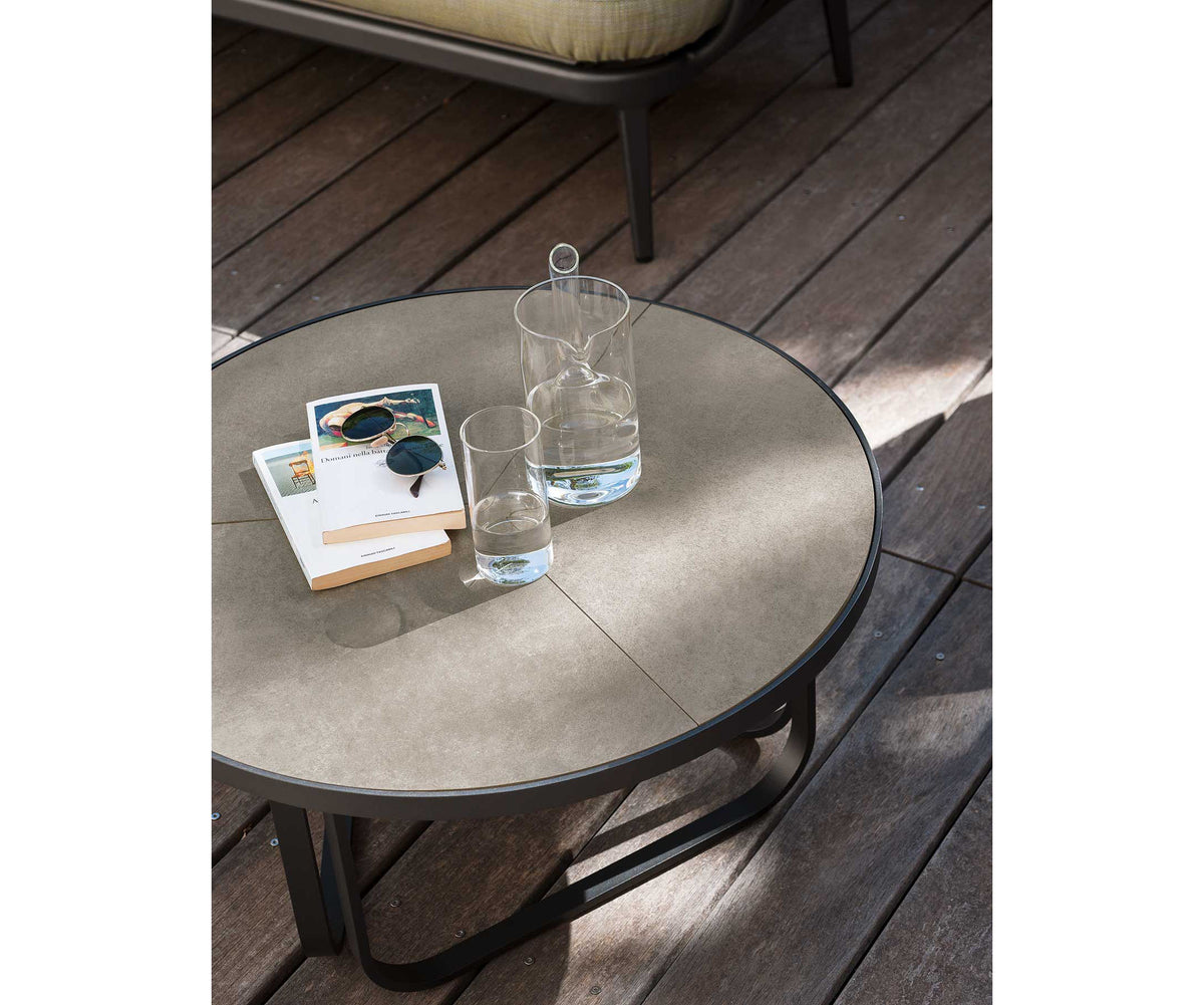 Thea 009 Coffee Table by Roda with Stoneware Top and Aluminium Frame | Casa Design Group