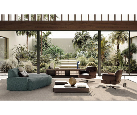 Frigerio Theo Rug with hand-tufted texture and refined geometric detailing for luxury interiors Casa Design Group