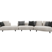 Theodore Contemporary Modular Sofa with Sculptural Upholstered Seating by CPRN Homood | Casa Design Group