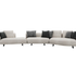 Theodore Contemporary Modular Sofa with Sculptural Upholstered Seating by CPRN Homood | Casa Design Group
