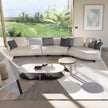 Theodore Contemporary Modular Sofa with Sculptural Upholstered Seating by CPRN Homood | Casa Design Group