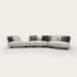 Theodore Contemporary Modular Sofa with Sculptural Upholstered Seating by CPRN Homood | Casa Design Group