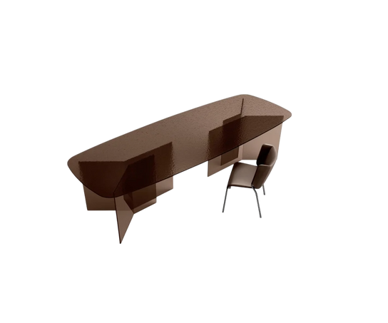 Thrim Glass Dining Table by Massimo Castagna for Tonelli Design | Casa Design Group