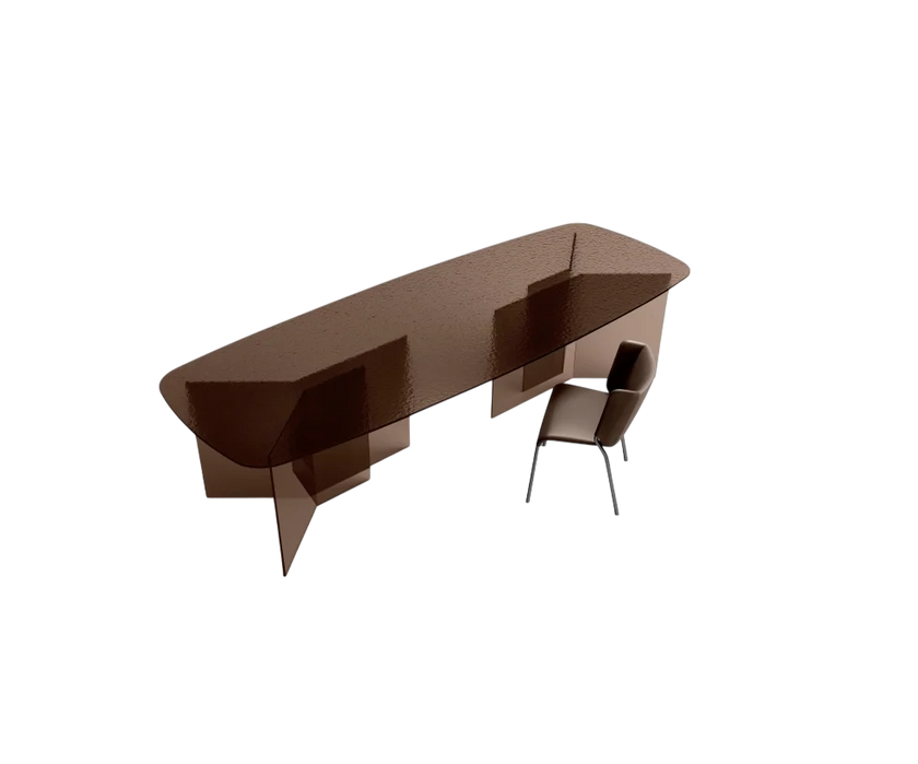 Thrim Glass Dining Table by Massimo Castagna for Tonelli Design | Casa Design Group