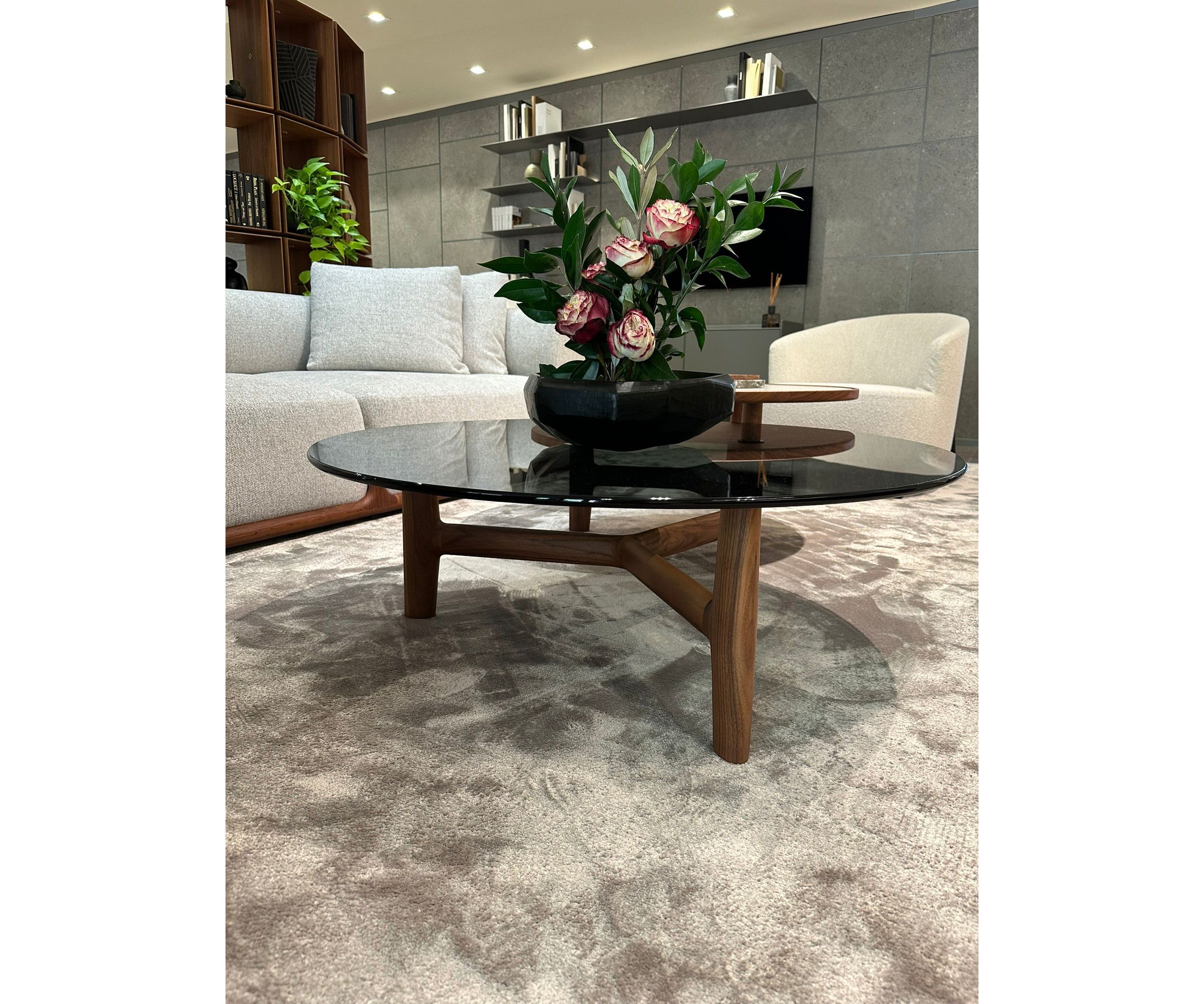 PORADAポラダ TILLOW 110 アクタス リビングテーブル Floor Sample Tillow 110 Coffee Table with Glass Top | Porada