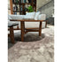 Tillow floor sample coffee table by Porada with Canaletta walnut base and Cuoietto leather top | Casa Design Group