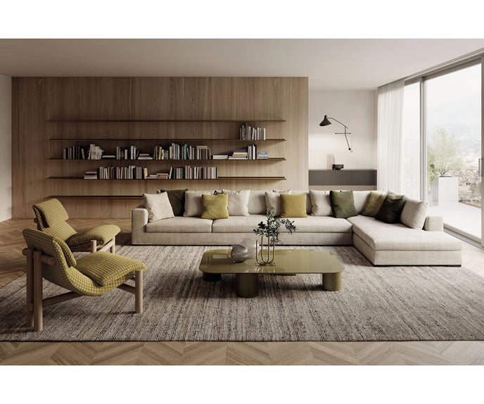 Oreste Sectional Sofa by Frigerio featuring modular configurations, generous proportions, and timeless Italian design | Casa Design Group