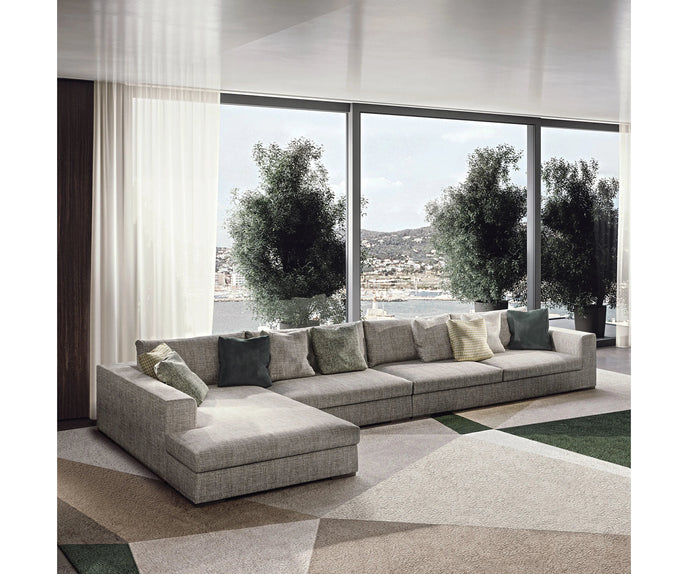 Oreste Sectional Sofa by Frigerio featuring modular configurations, generous proportions, and timeless Italian design | Casa Design Group
