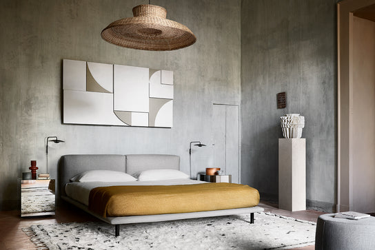 Timothy Contemporary Upholstered Bed by Andrea Parisio for Meridiani | Casa Design Group