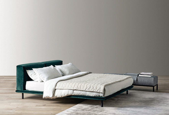 Timothy Contemporary Upholstered Bed by Andrea Parisio for Meridiani | Casa Design Group