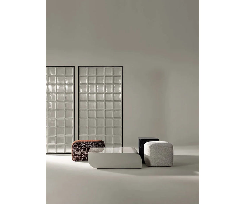 Frigerio Tom Pouf with sculptural design and premium upholstery for contemporary interiors Casa Design Group