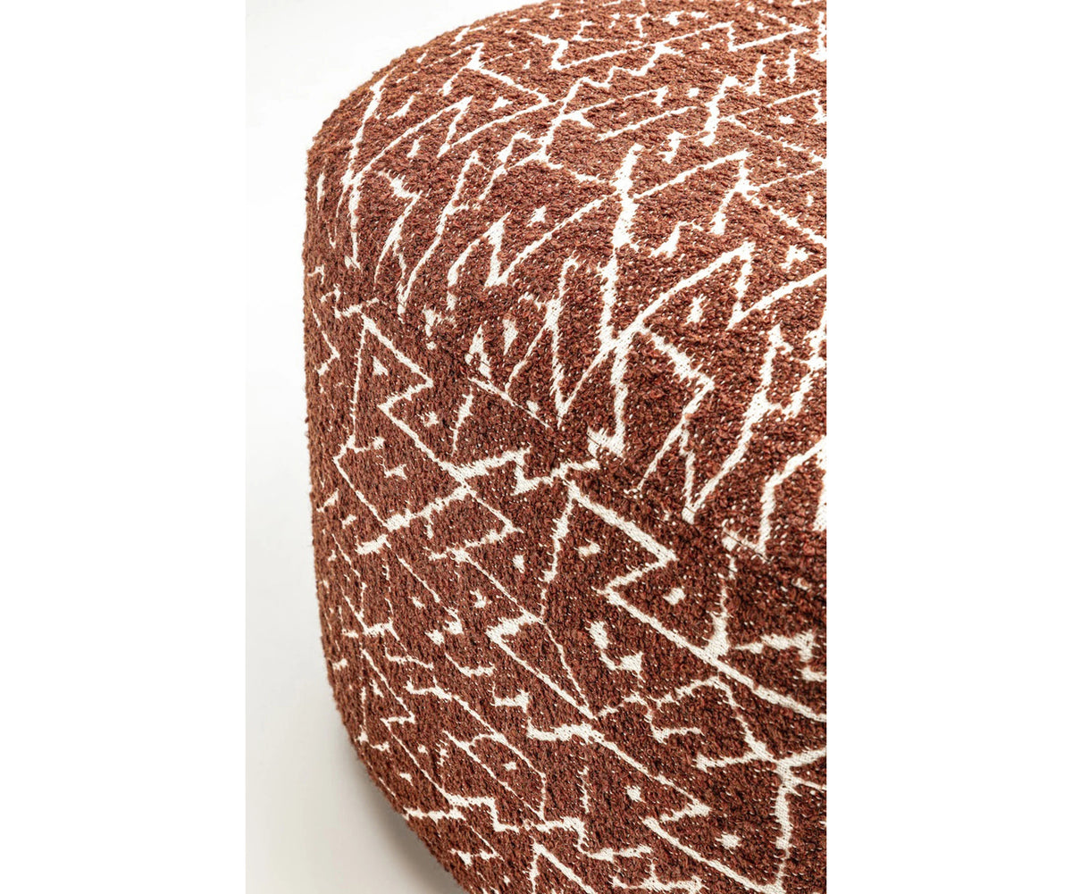 Frigerio Tom Pouf with sculptural asymmetrical design and premium upholstered finish for contemporary luxury interiors Casa Design Group
