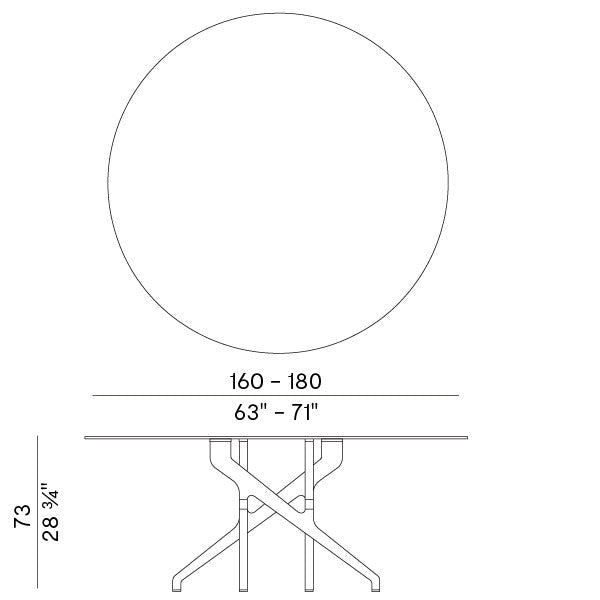 High End Torso Table by Potocco Casa Design Group