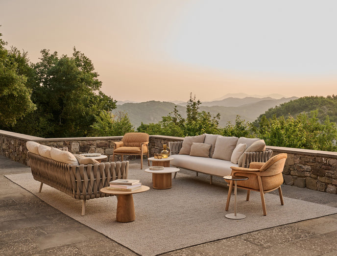 Tosca elegant outdoor sofa by Monica Armani for Tribù | Casa Design Group