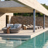 Elegant Tosca Outdoor Daybed by Tribù Featuring Rounded Forms and Plush Cushions | Casa Design Group