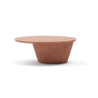 Modern Totem Outdoor Coffee Table with Cylindrical Base Casa Design Group