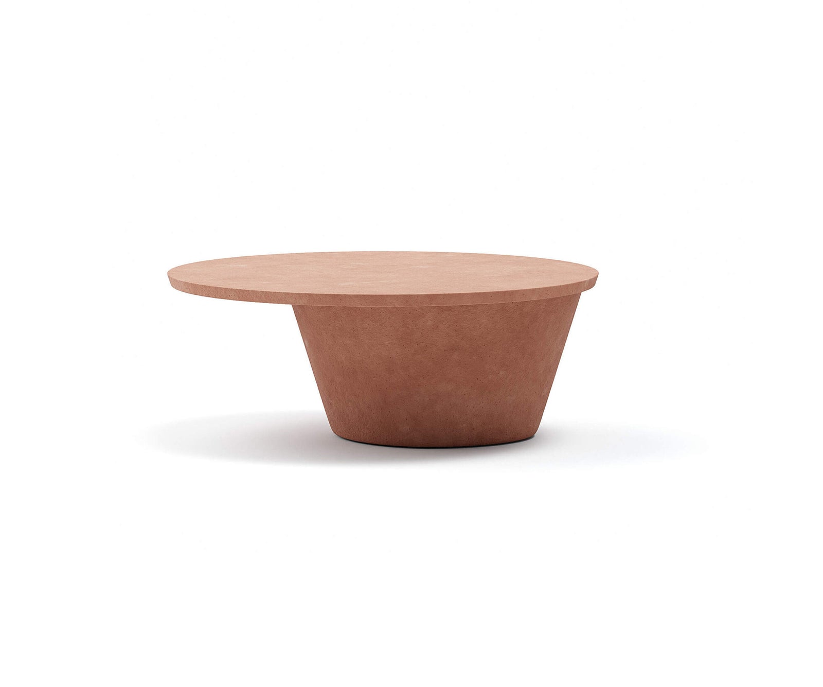 Modern Totem Outdoor Coffee Table with Cylindrical Base Casa Design Group